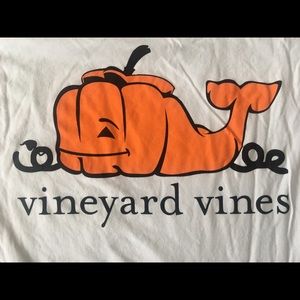 Vineyard Vines Pumpkin Long Sleeve T-Shirt Mens S